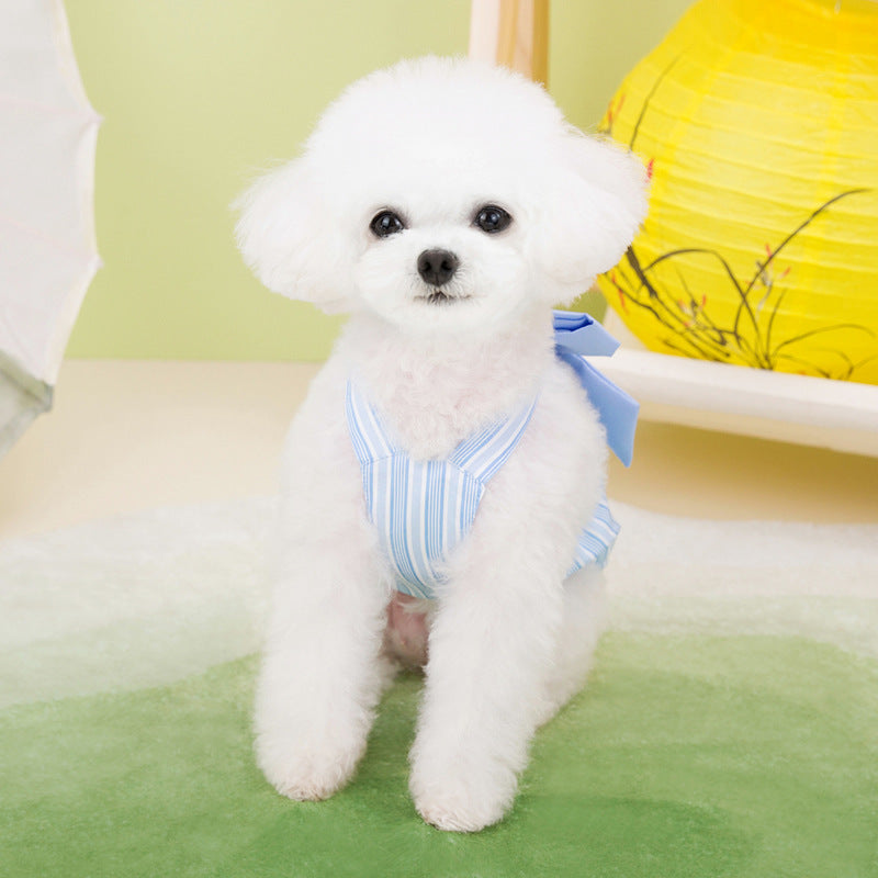 Pet Clothes Dog Chest And Back Traction Skirt