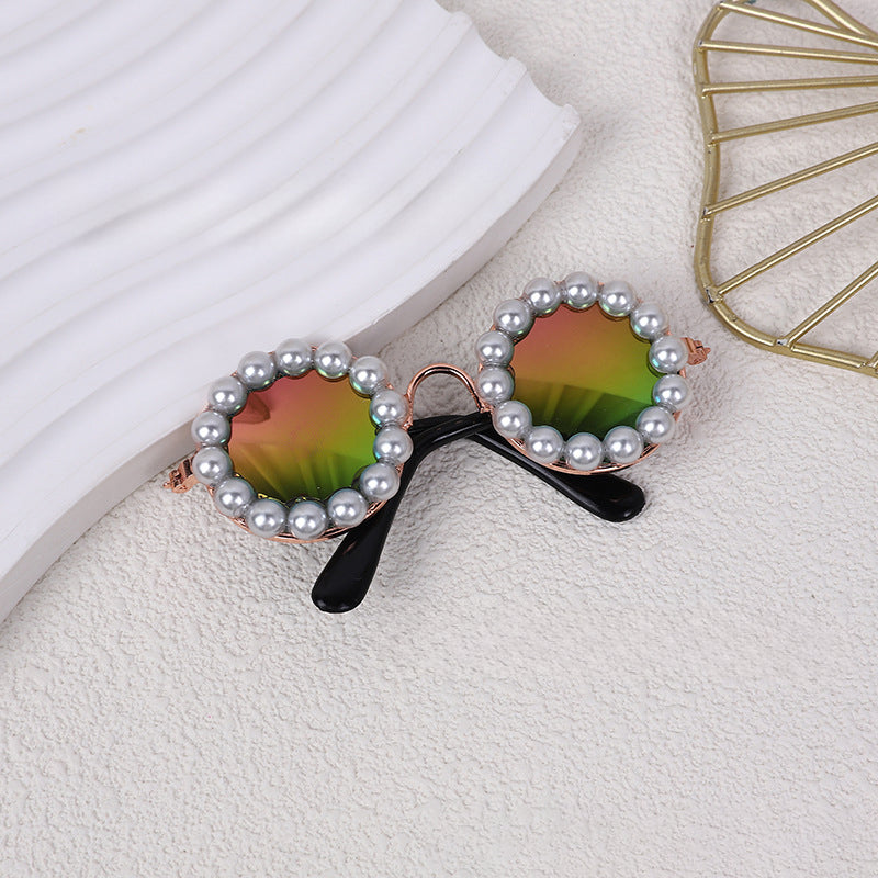 Cat And Dog Pearl Sunglasses - Pet Extravagant Funny Cute Dress Up Costume Accessories For Party