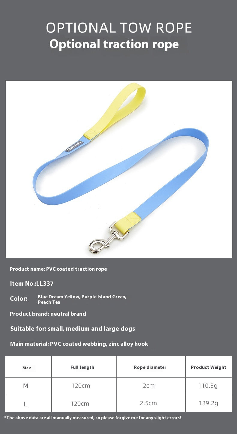 Plastic Waterproof Traction Collar Pet Supplies Tow Rope Collar