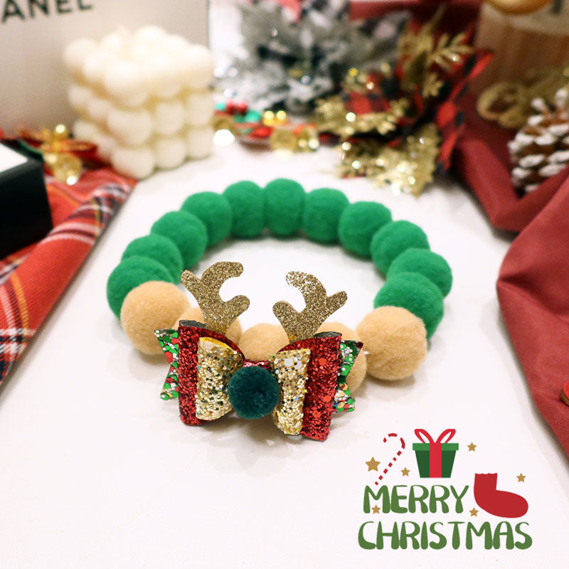 Cat Christmas Collar Scarf Halter Neck Decoration Bow Tie