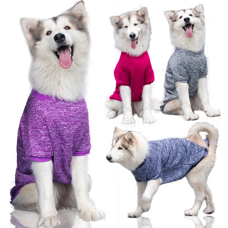 Large Size Dog Autumn Winter Sweater In The Body For Warmth