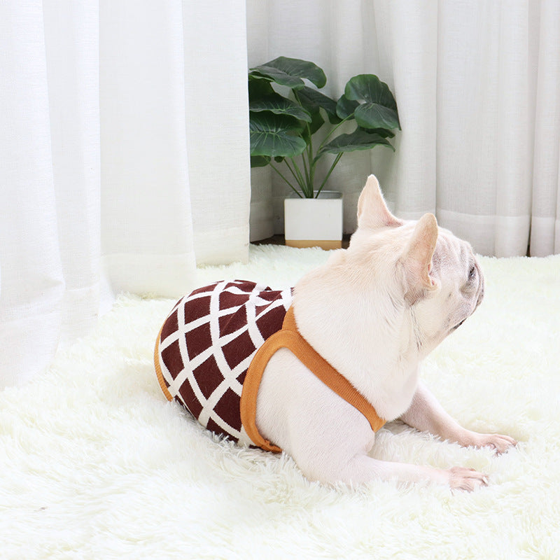 Pet Sweater Fat Dog Short Pug Sweater Sling Dog Clothes