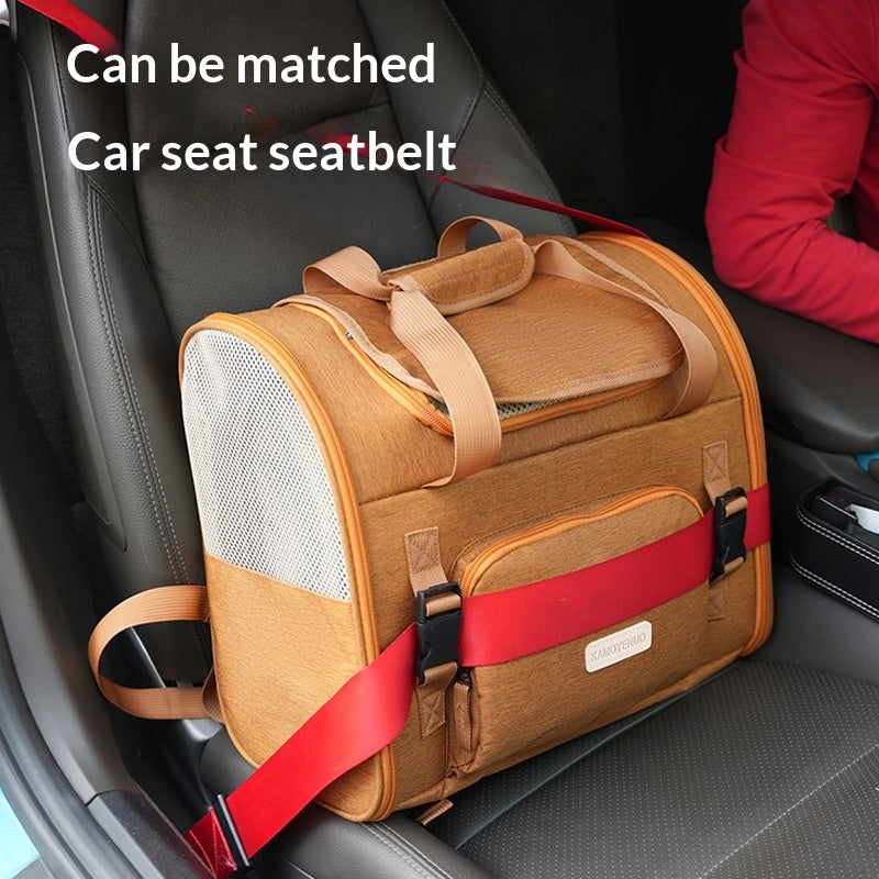Breathable Portable Large-capacity Cat And Dog Pet Carrier Backpack