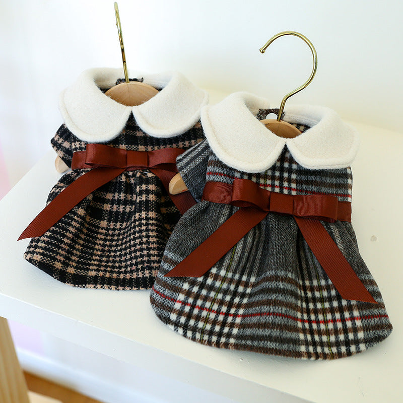 Tartan Warm Princess Student Doll Collar Group