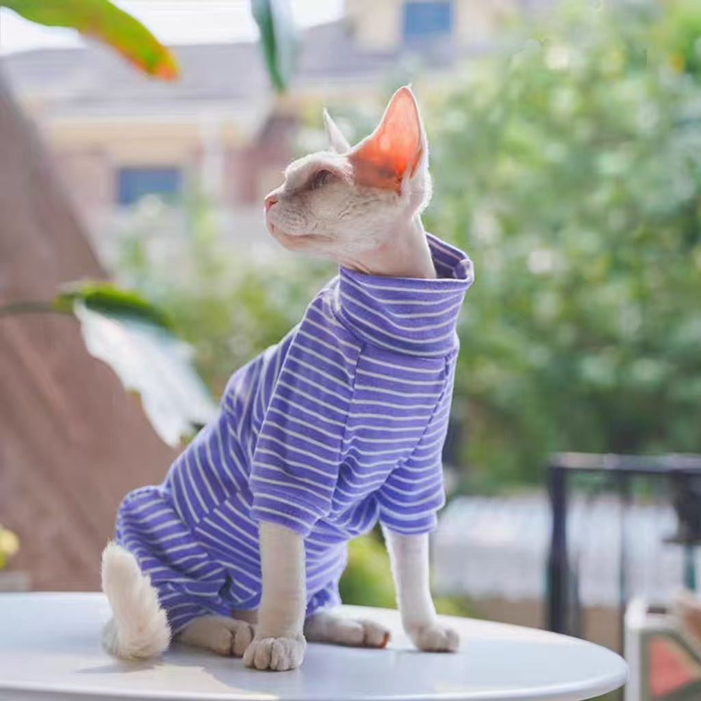Pet Clothes Cat Spring Summer New Arrival Belly-Protecting Full-Covering