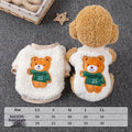Cute Autumn Winter Dog Hoodie With A Little Bear Pocket