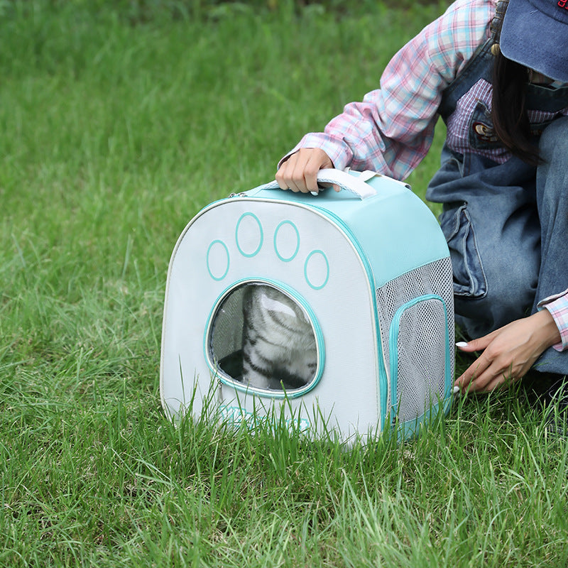 Outdoor Portable Double Shoulder Pet Transparent Bag