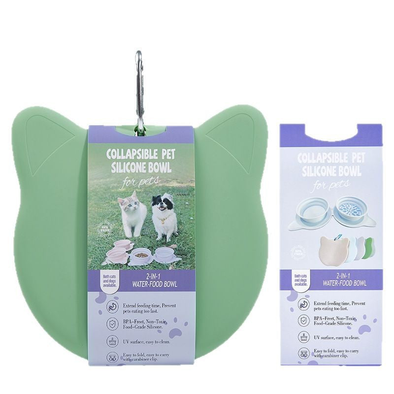 Folding Bowl For Pet Outdoor Portable Dog Feeder Cat