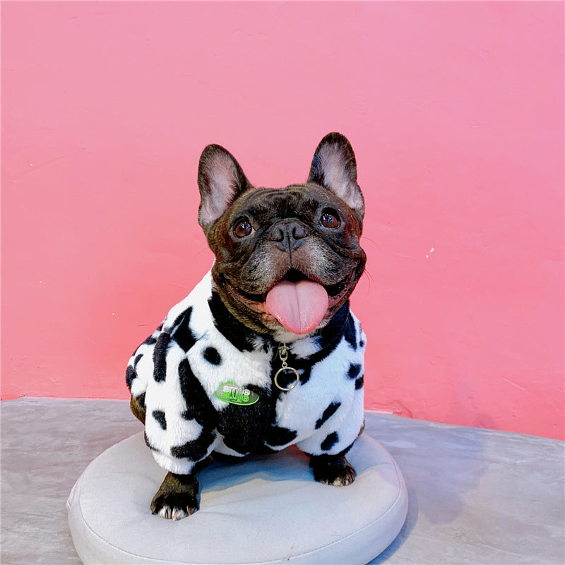 Cartoon Pet Clothes Dog Autumn And Winter Small And Medium-sized Warm Coat