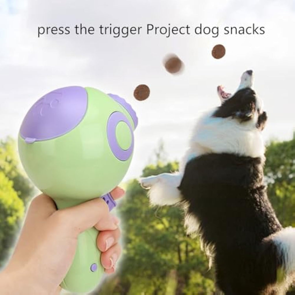 Dogs Treat Launchers Toy Food Dispenser Leakage Food Eatting Snack Dispenser Toy Interactively Pet Slow Feeder Training Toy