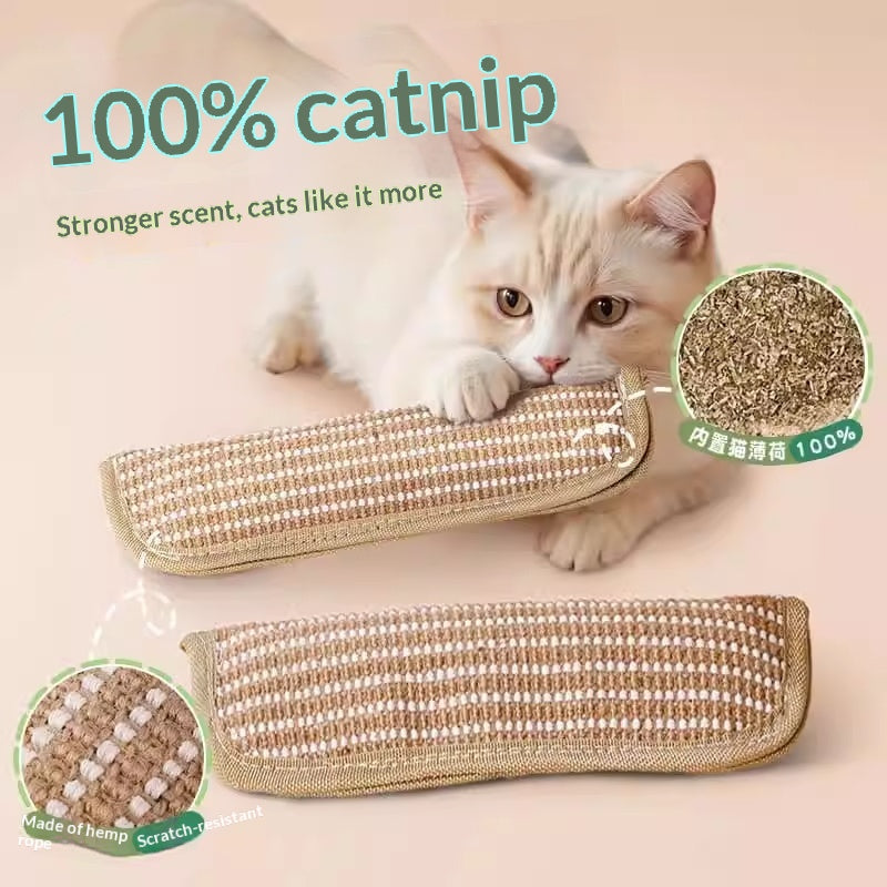 Cat Toy Catnip Pillow Scratching Post
