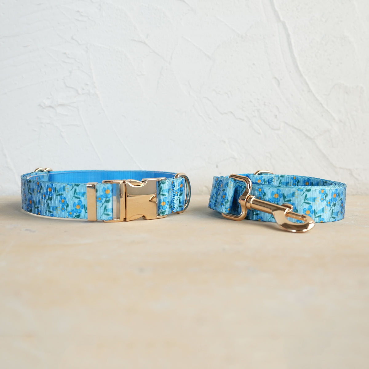 Hardware Buckle Pet Dog Collar Leash Set
