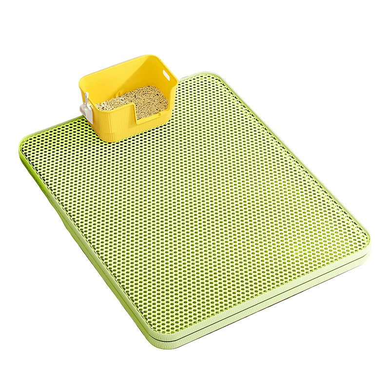 Cat Litter Mats With Splash Guards Sand-control Mats And Spill-proof Litter-tray Liners