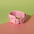 Design Pink Corduroy Pet's Chest-back Can Carve Writing Collar Rope Dog Walking Bag