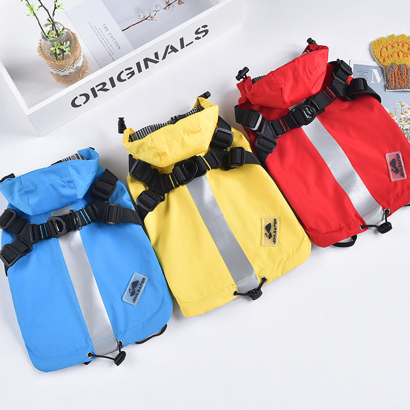 Waterproof Windbreaker Small Dog Chest And Back