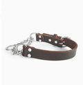 Stainless Steel Triangular Chain Half-P Leather Collar
