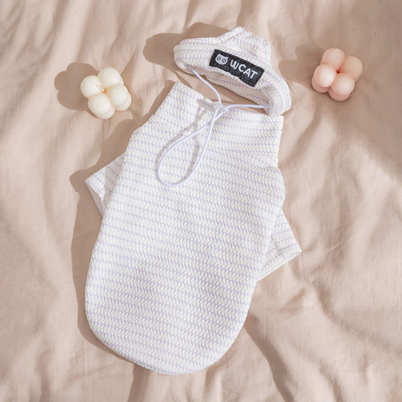 New Pet Base Shirt, Thin And Simple Striped Two-legged Shirt For Autumn And Winter, German Cat, Puppy, Dog And Cat Clothes