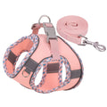 Pet Harness Reflective Plaid Covered Dog Hand Holding Vest Dog Rope
