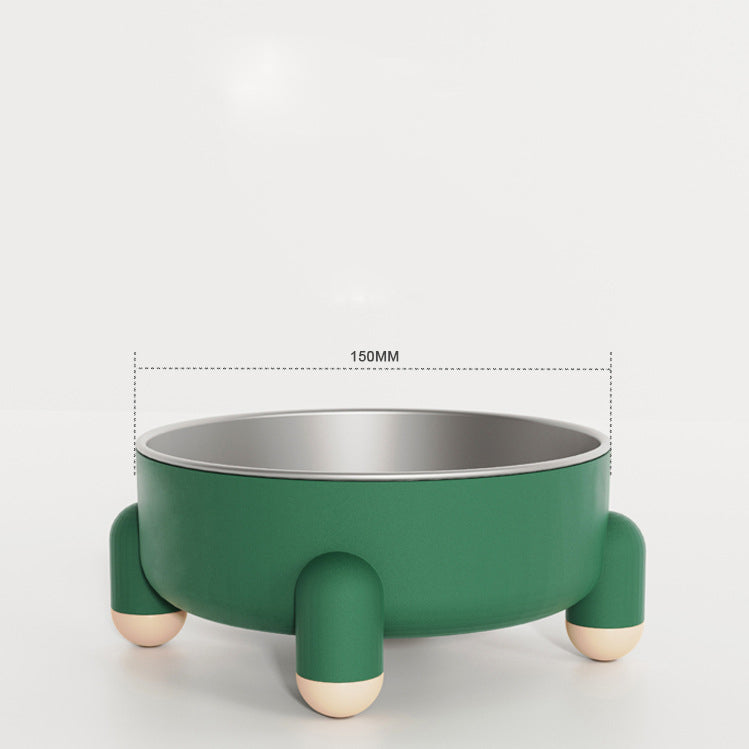 Non-slip Stainless Steel Bowl For Dogs And Cats Bowl For Food Anti-overturn For Pets Not Black High Foot