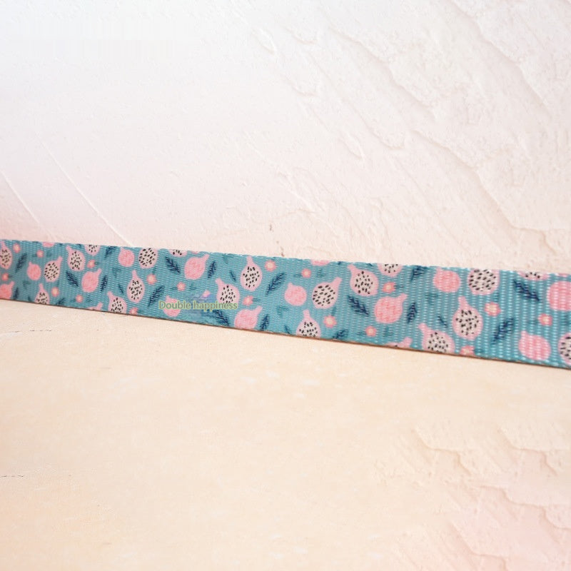 Fruit-Print Pet Leash Durable Nylon Leash With Metal Buckle