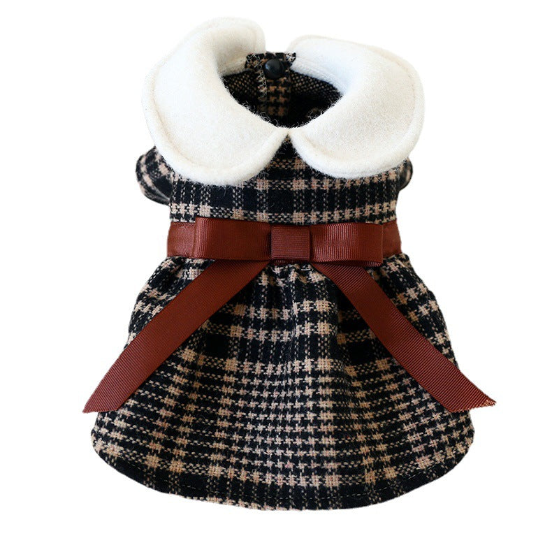 Tartan Warm Princess Student Doll Collar Group