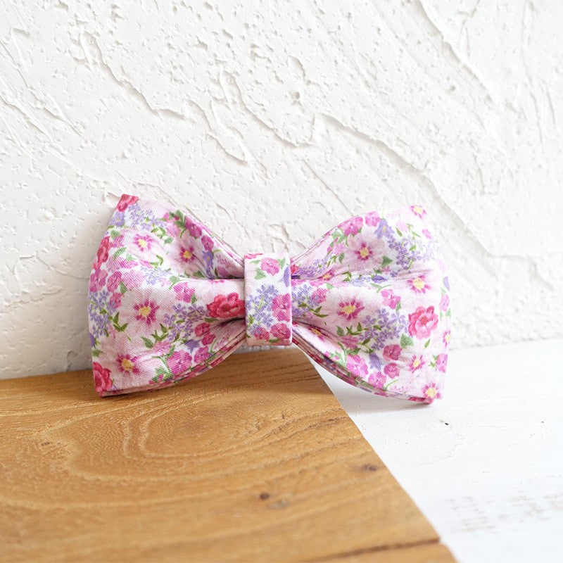 Metal Buckle Dog Collar Leash Bow Tie Accessory