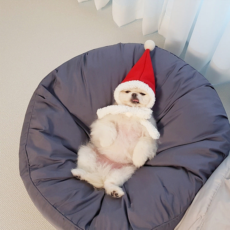 Pet Moisture-proof Dust Proof High Elastic Removable And Washable Large Round Bed