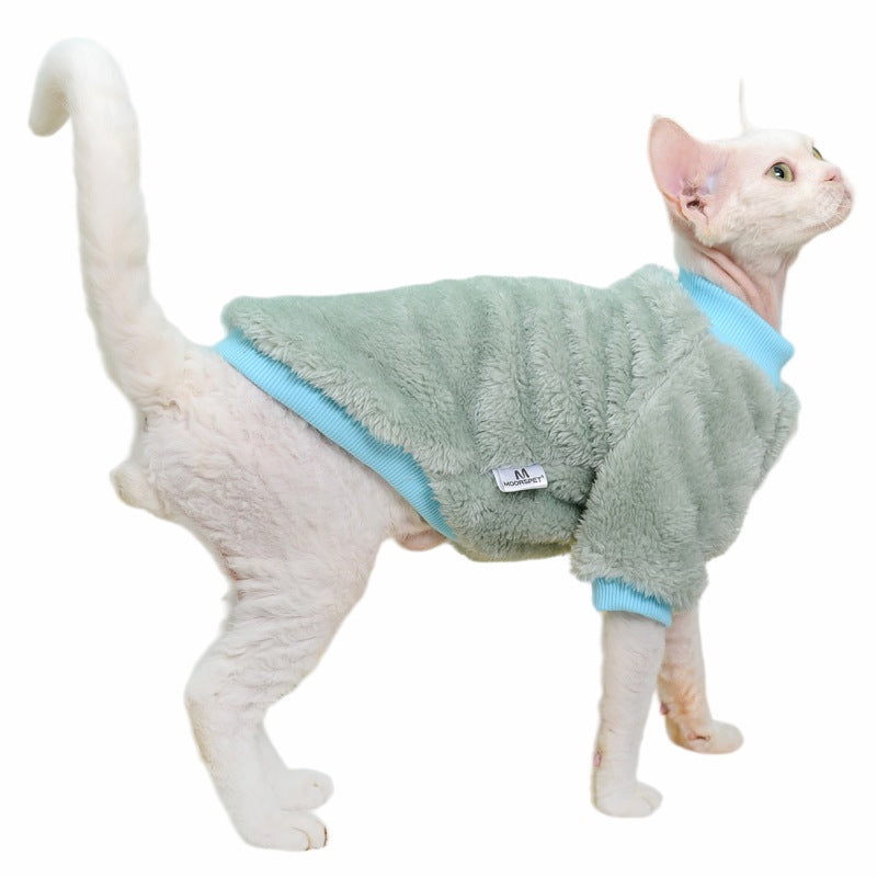 Thickened Warm Fleece British Shorthair Pet Cat Clothes