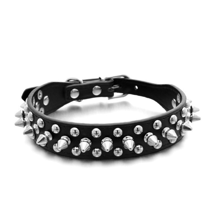 Thickened PU Leather Leash And Collar Set