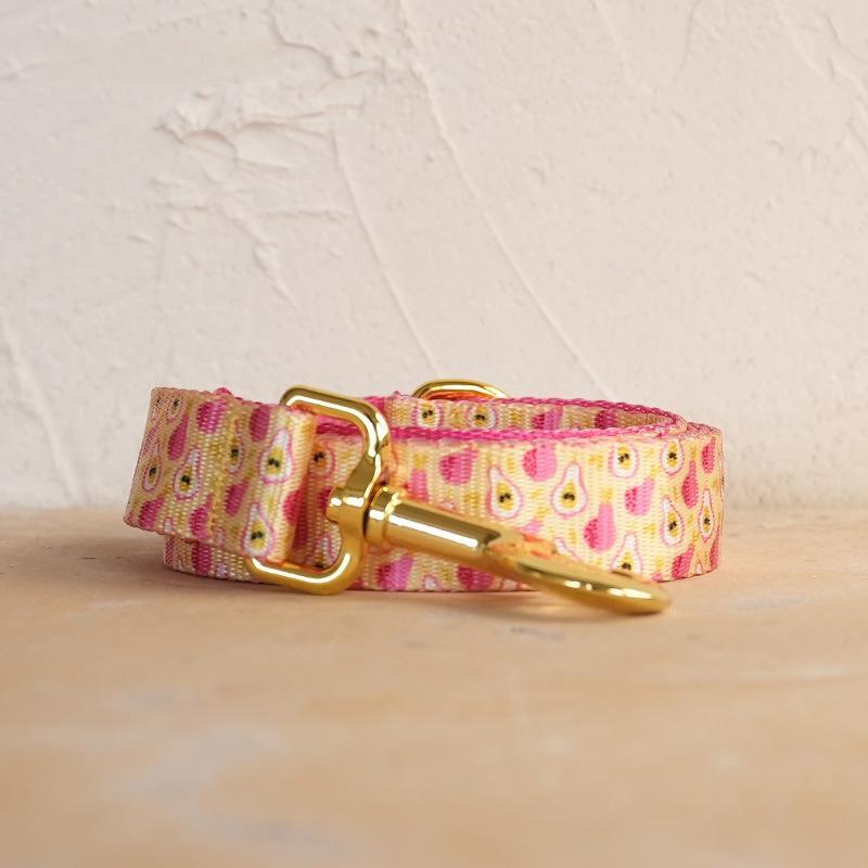 Nylon-look Dog Collar With Pet Print