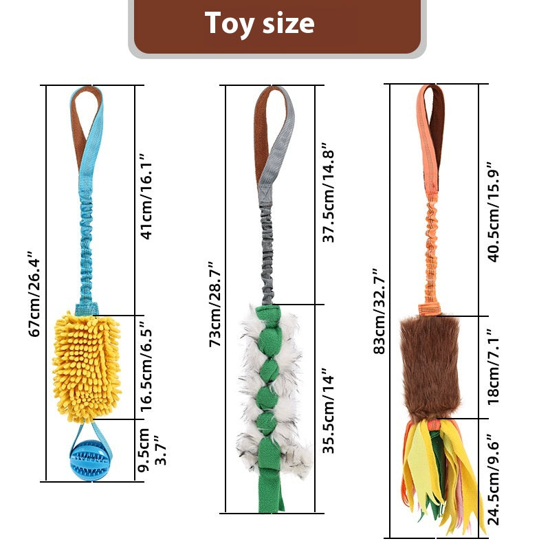 Cord Teether Bends And Hitches Bite-resistant Tug-of-war Woven Bends And Hitches Interactive Relieving Stuffy Pet Toy