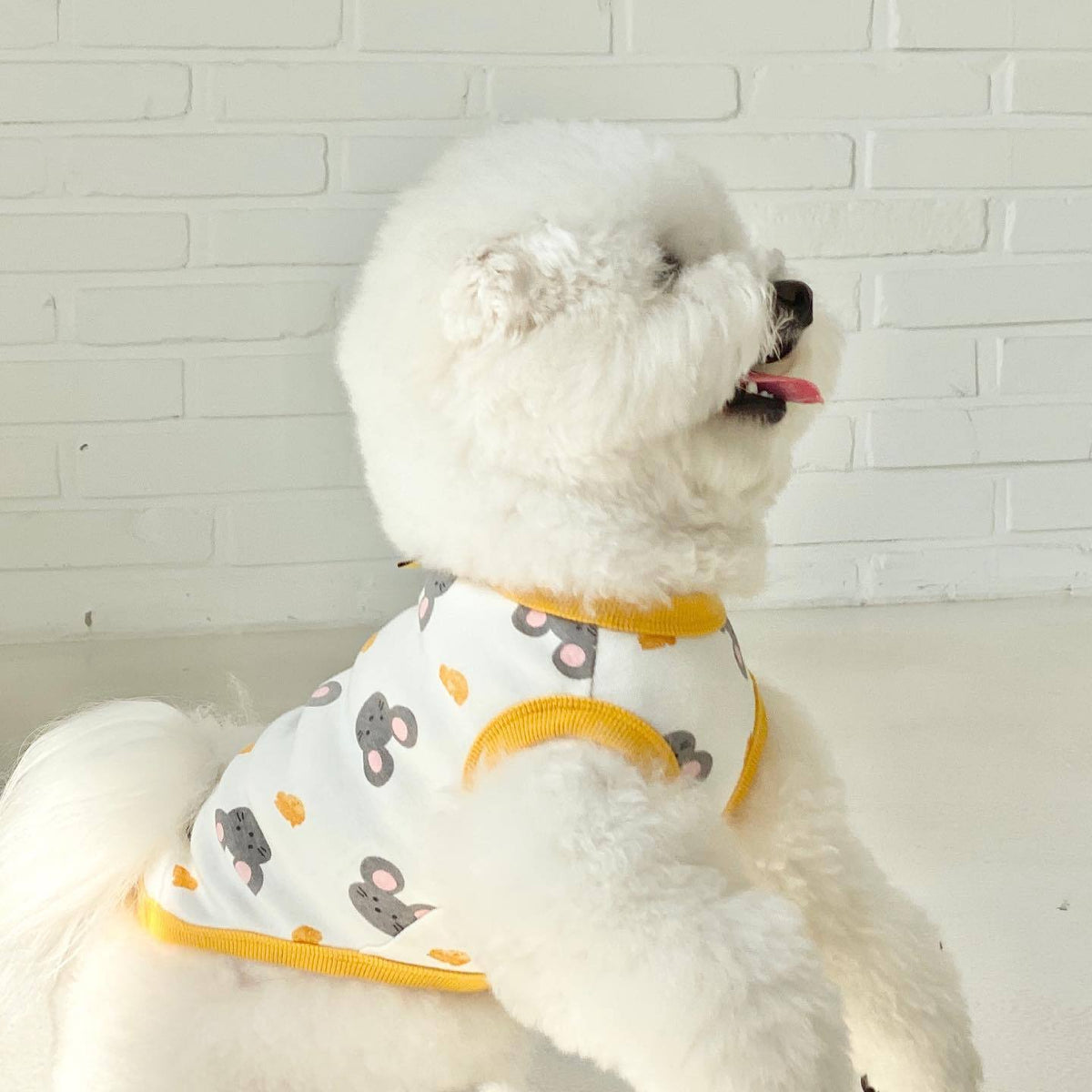 Full Printed Collar Lable Vest Small And Medium-sized Dogs Teddy Two-legged Pet Clothes