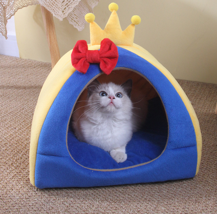 Cute Four Seasons Universal Pet Nest Semi-enclosed Cat