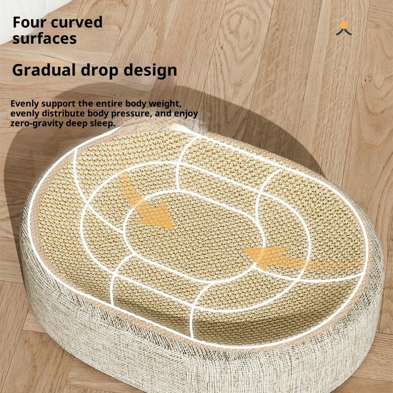 Integrated Elliptical Wear-resistant Cat Scratching Board