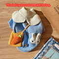 Puppy Sweater Autumn And Winter Cat Warm Pullover Pet Fashion Cartoon Clothes Puppy Cute Knitted Fabric