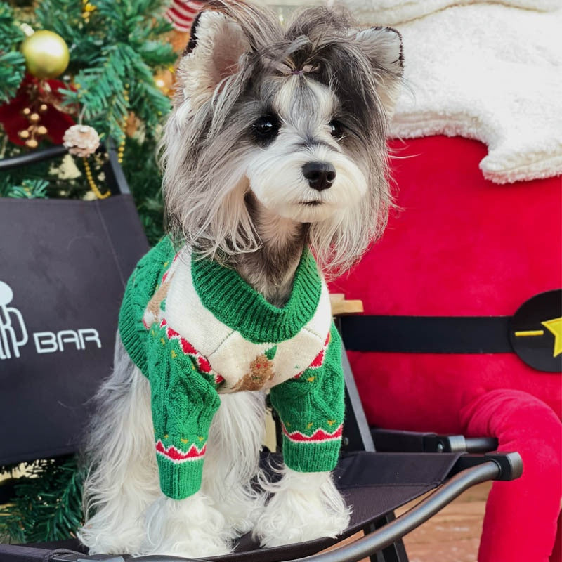 Dog Sweater Christmas Style Wool Dog Sweater