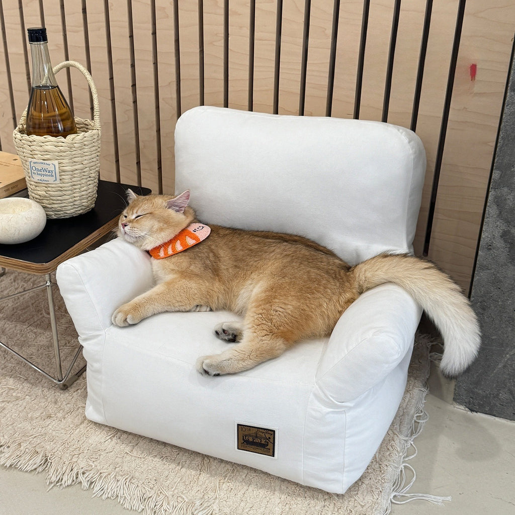 Pet Children's Small Sofa Autumn And Winter Cathouse Doghouse Sand Removable And Washable Cool Feeling Pet Bed