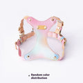 Colorful Leather Cat Strap Pulling Rope