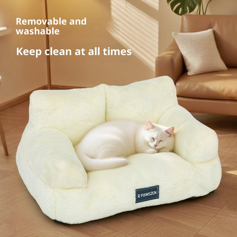 Cat Nest Dehaired Angora Removable Pet Bed Kennel