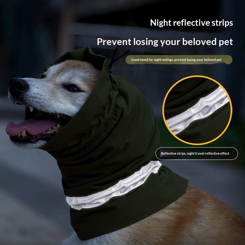 Waterproof Warm Adjustable Neck Gaiter With Reflective Strips