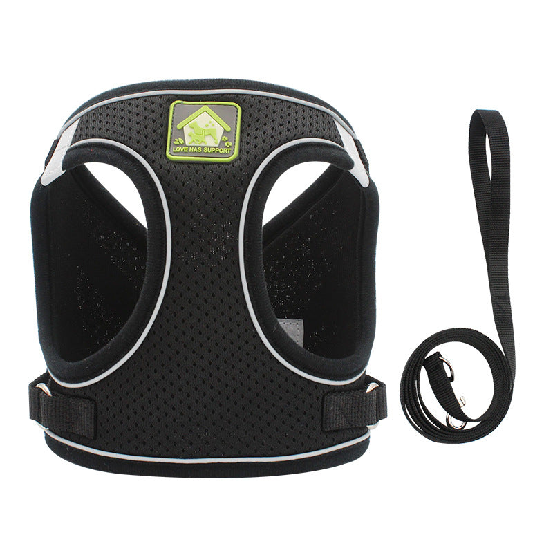 Cat Harness And Leash, Escape Proof Adjustable Vest Harness For Cats, Breathable Reflective Strip Soft Walking Vest For Small Medium Large Cats