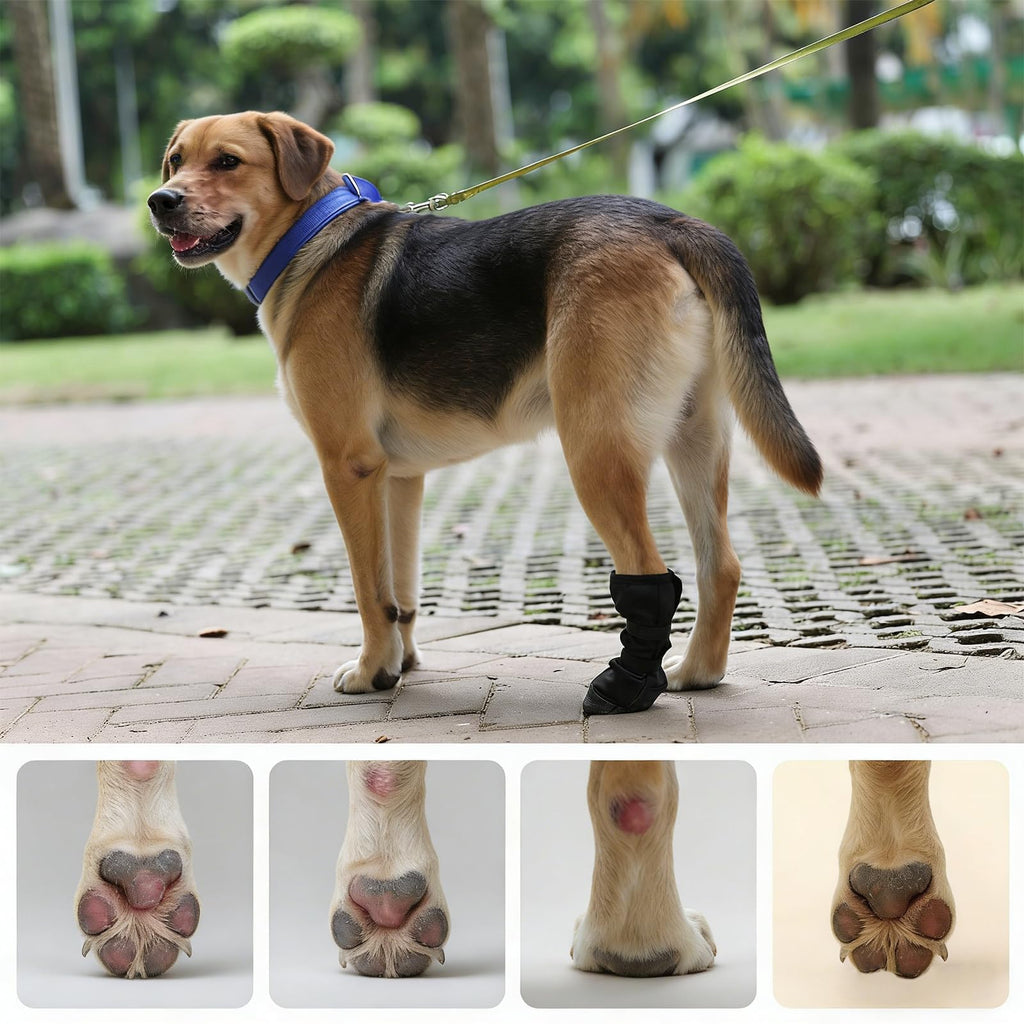 Dog Recovery Boot For Injured Paws - Breathable Dog Shoes With Non-Slip Sole & Self-Adhesive Strap, Dog Bootie To Protect Wounds From Licking, Dirt