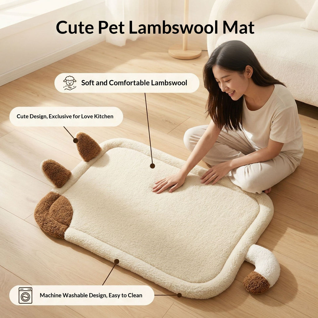New Dog Cushion Pet Cushion Soft Skin-Friendly Machine Washable Lambskin Pet Cushion Pet Pet Pet Supplies