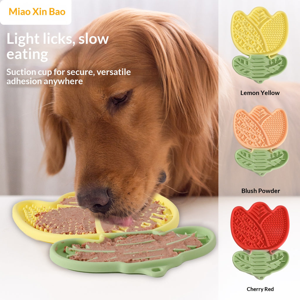 Pet Suction Cup Silicone Slow Feeding Bowl Licking Mat