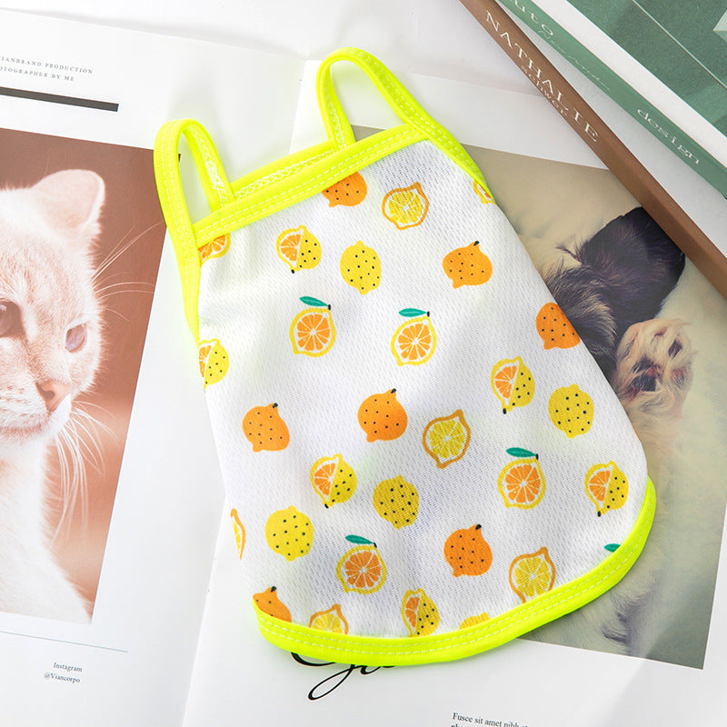 Pet Clothes Small Dog New Vest Sling Dog Clothes Summer Thin