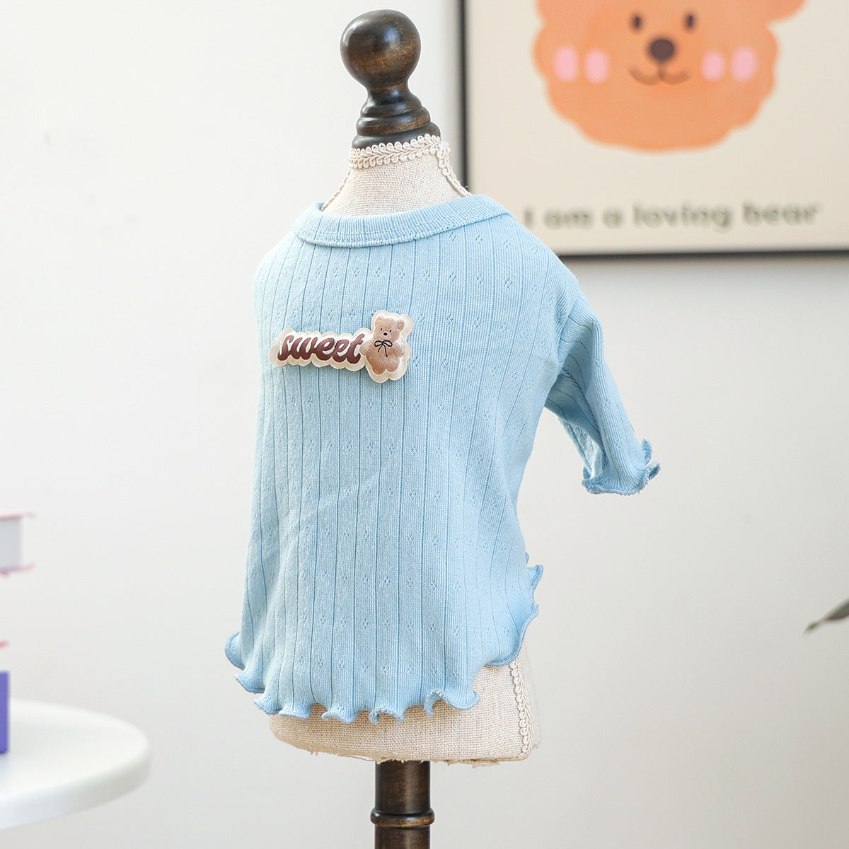 Comfortable Knitted Bear Sweater For Small Dogs