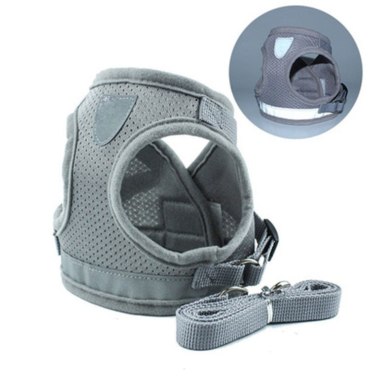 Dog Breast Strap Vest Reflective Hand Holding Rope Breathable Pet Supplies Wholesale