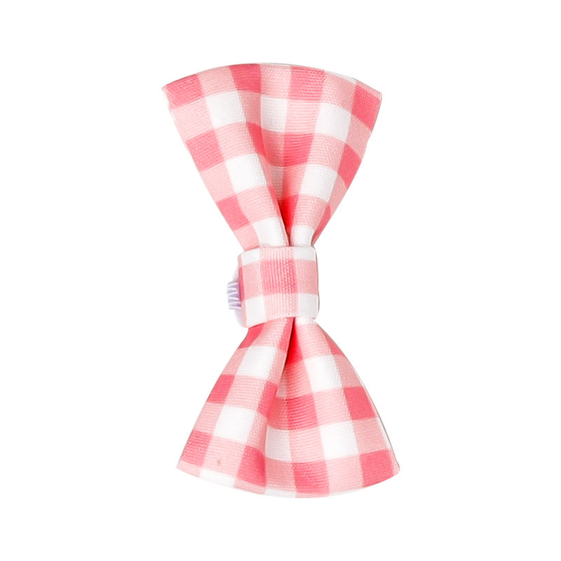 Cat Dog Saliva Towel Cute Lace Bib Plaid Pet