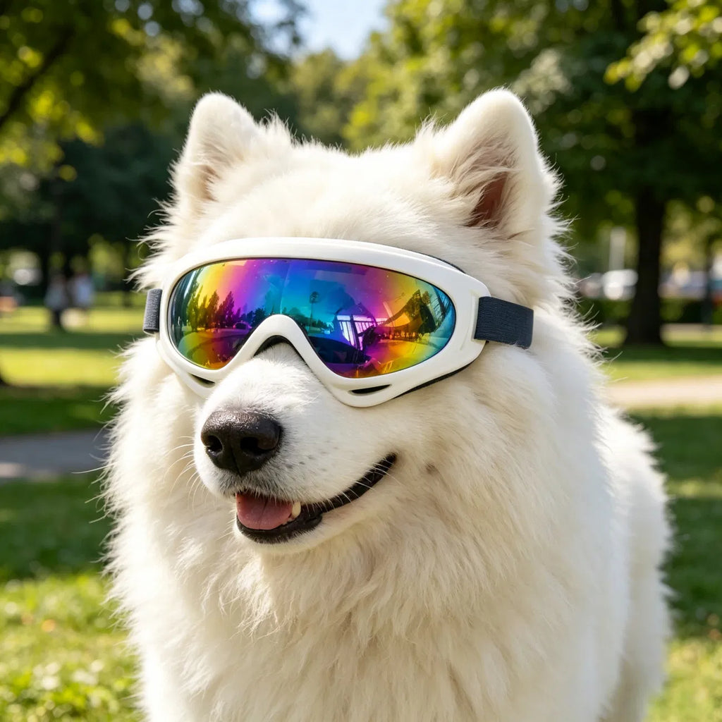 2 Pack Pet Protection Dog Sunglasses Pet Goggles Windproof Eye Wear Adjustable Dog Goggles (US Logistics only For USPS.TK/TMEU only For self-pickup)