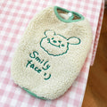 Bichon Christmas Day Elk Embroidered Warm Smile Vest